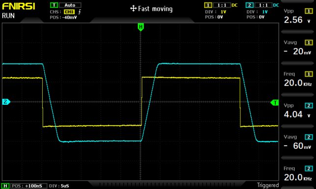 NJM4558のステップ応答