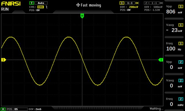 100Hz正弦波