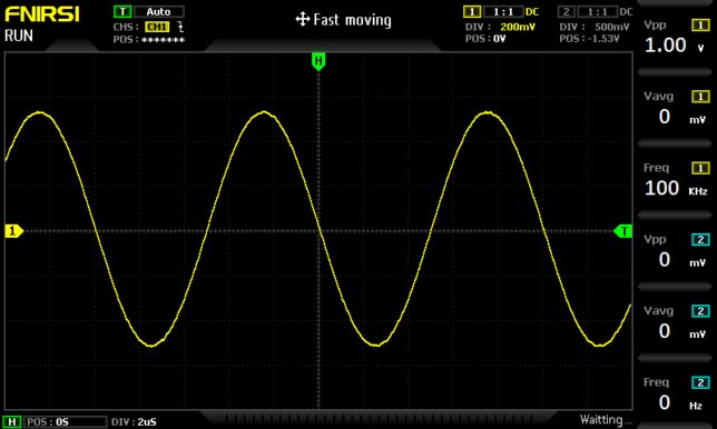 100kHz正弦波