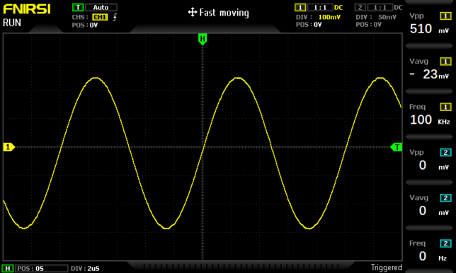 正弦波100kHz