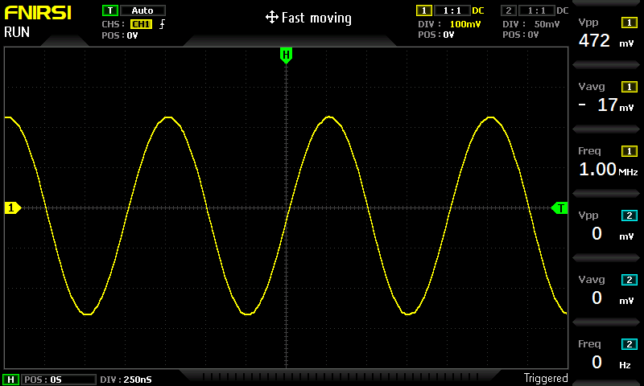 正弦波1MHz