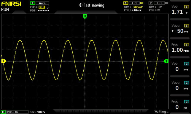 正弦波1MHz