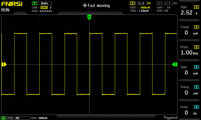 矩形波1kHz