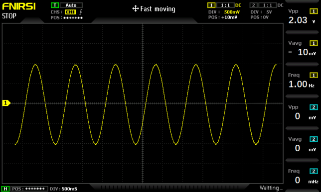 ④正弦波1Hz