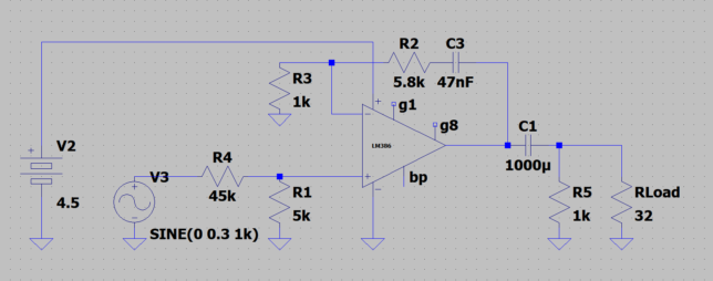 lm386の弱点である発振とノイズを低減した対策回路